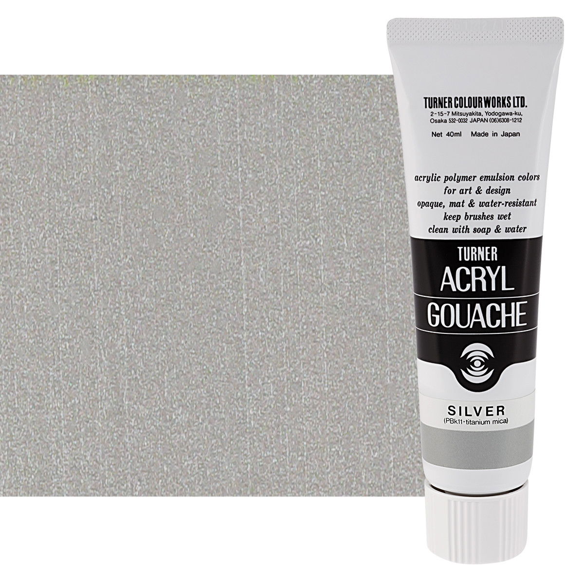 Turner Colour Acryl Gouache Silver 40ml - (200026299)