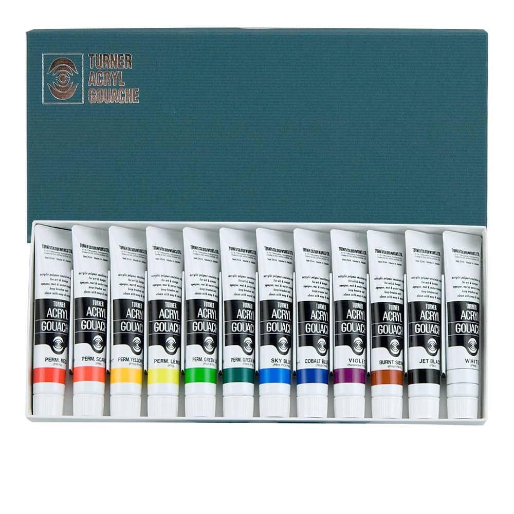Turner Classic Acryl Gouache Set of Twelve 20ml Tubes - (73697)