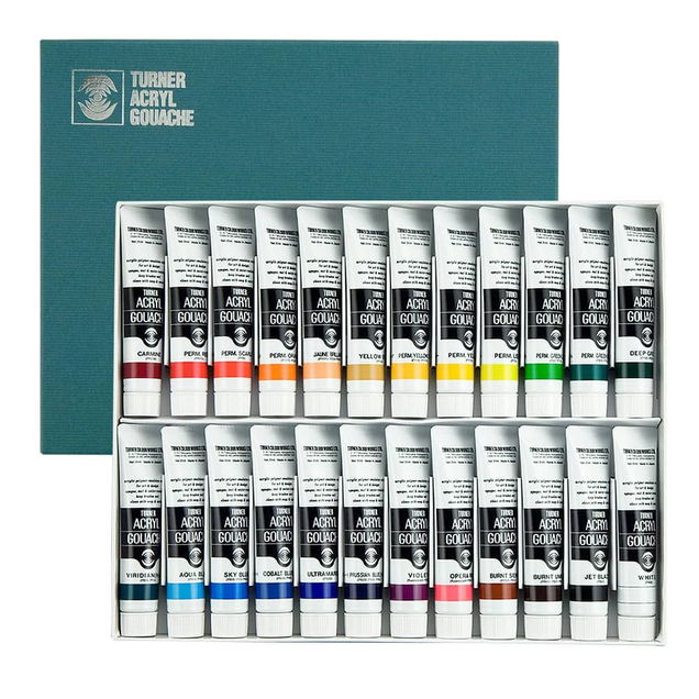 Turner Classic Acryl Gouache Set of 24 20ml Tubes - (73699) Turner Classic Acryl Gouache Set of 24 20ml Tubes - (73699)