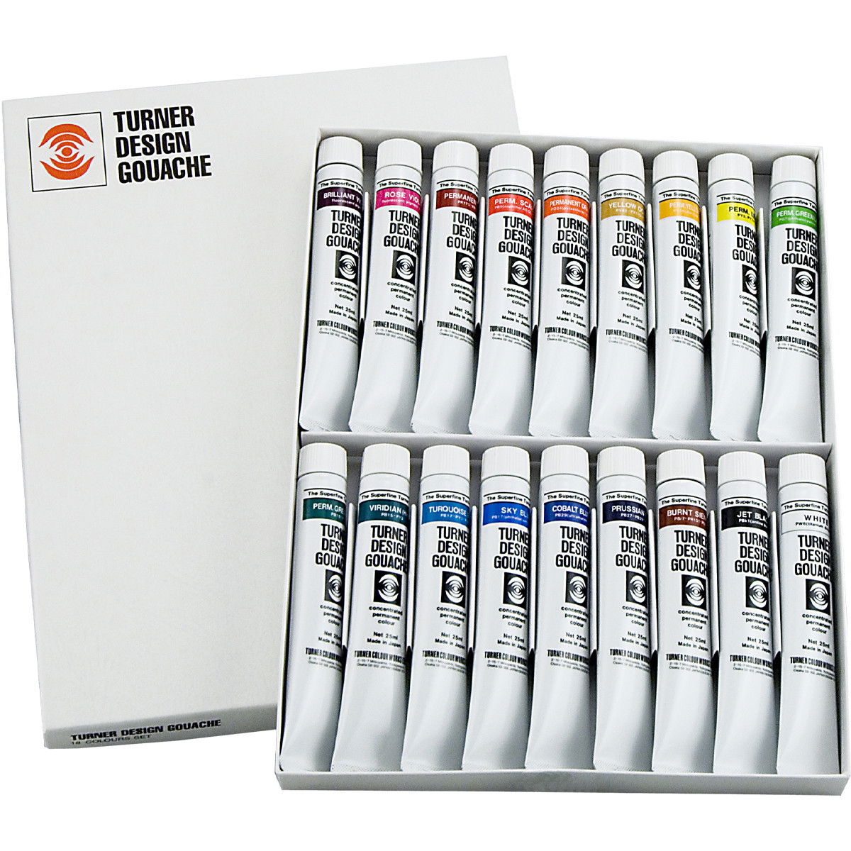 Turner Classic Design Gouache 25ml Set of 18 - (73477)
