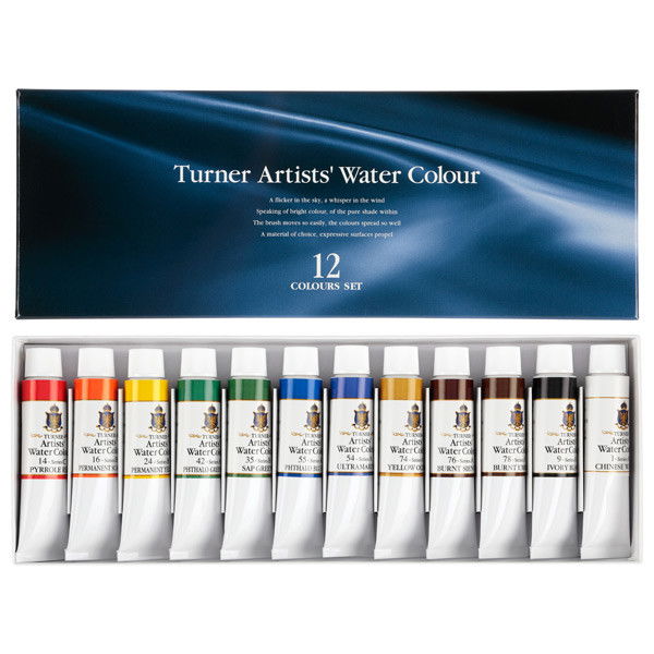 Turner Artist's Watercolor Set of (12) 15mL Tubes