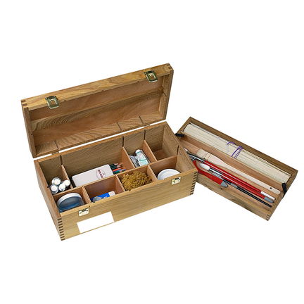 art tackle box Facikono 3 Layer Multipurpose Storage White Box Organizer opening lid and secure latch Tacklebox paint rack + tool