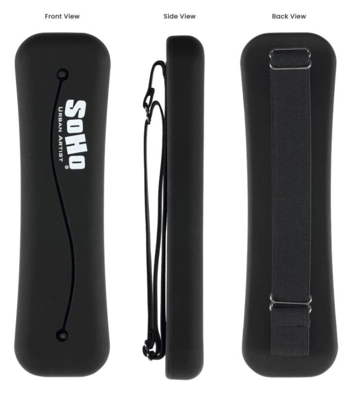 SoHo Silicone Pencil Case with Book Strap