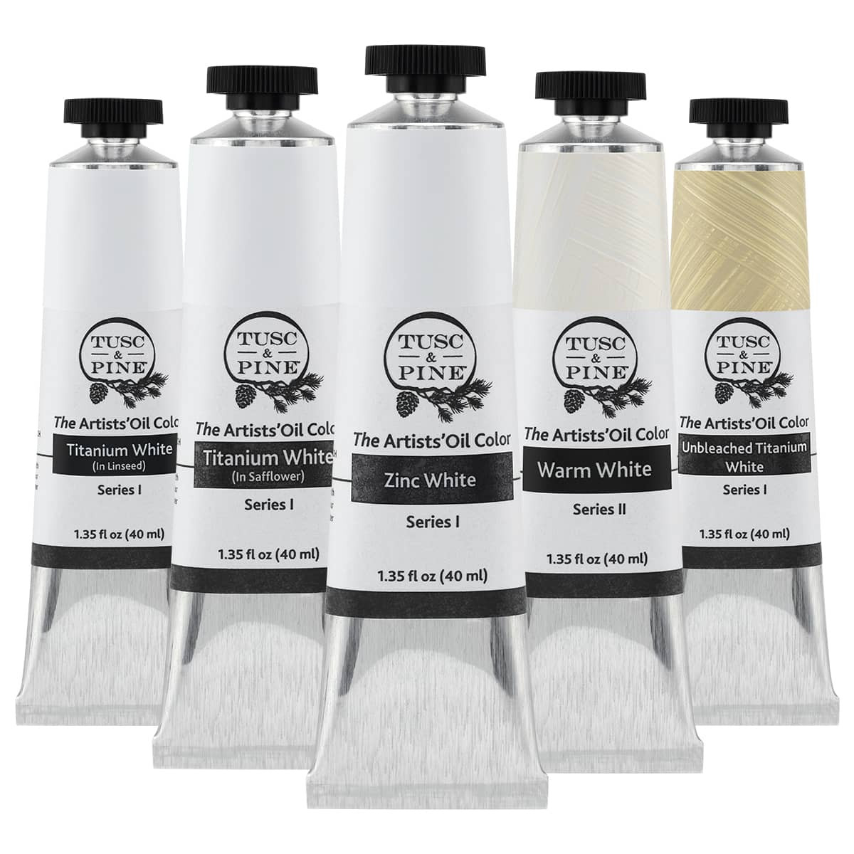 Tusc & Pine Oil Color 40ml Modern White Collection Set of 5 - (92391)