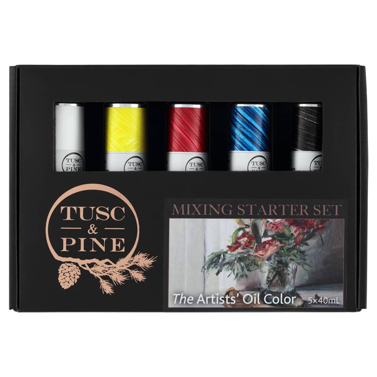 Tusc & Pine Oil Color 40ml Mixing Colors Starter Set of 5 - (92308)