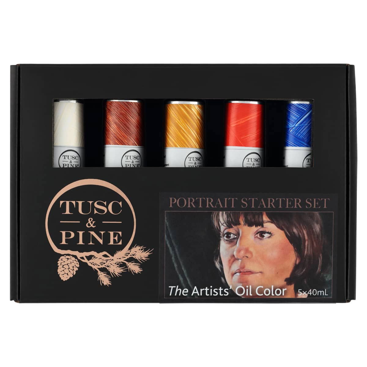 Tusc & Pine Oil Color 40ml Portrait Colors Starter Set of 5 - (92311)