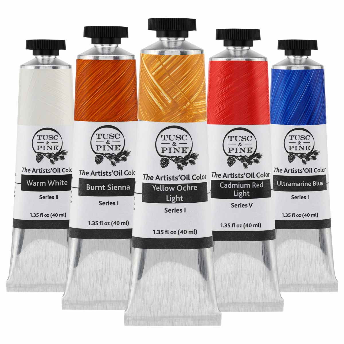 Tusc & Pine Oil Color 40ml Portrait Colors Starter Set of 5 - (92311)