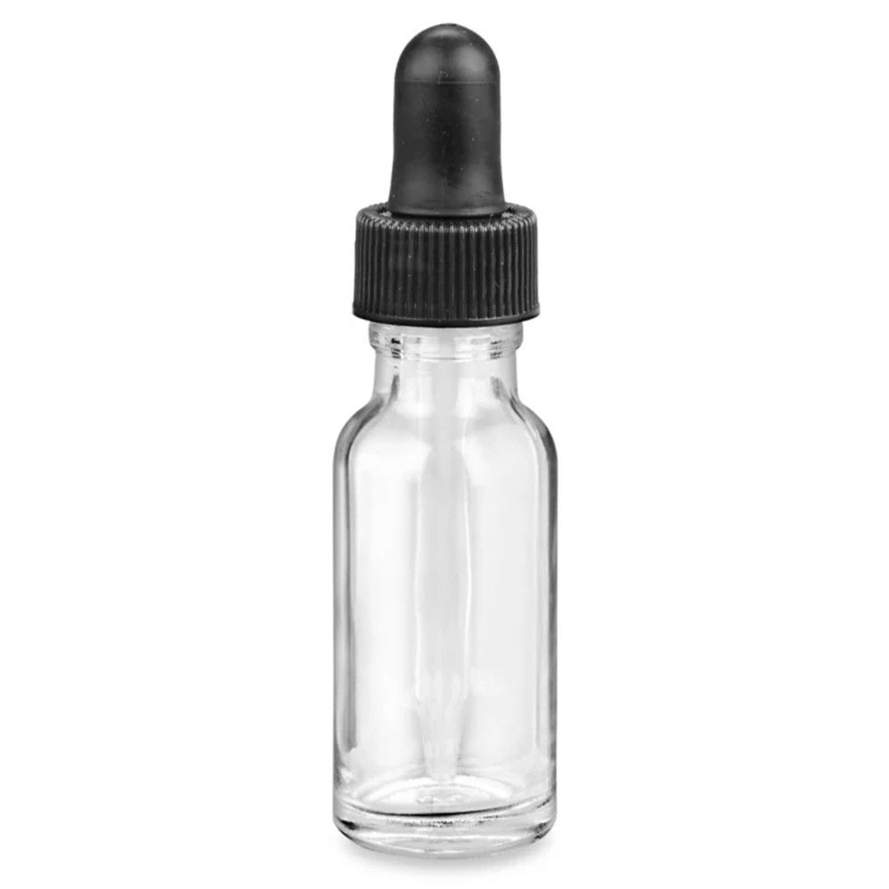 ULINE 1/2 oz. Clear Bottle with Dropper - (1000079712)