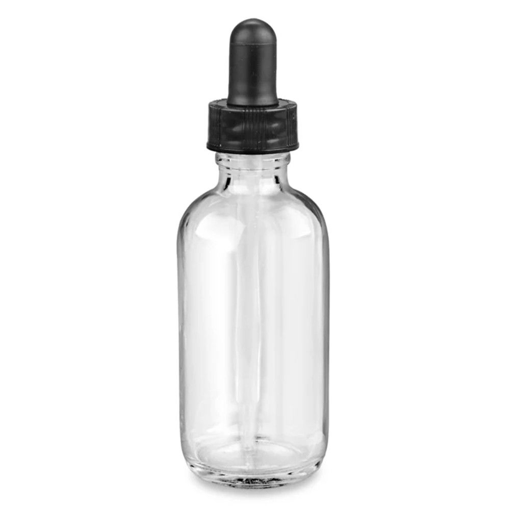 ULINE 2 oz. Clear Bottle with Dropper - (1000079711)