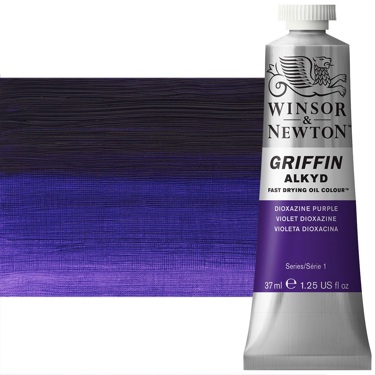 Winsor & Newton Griffin Alkyd Oil Color 37mL Tube Dioxazine Purple - (33327)