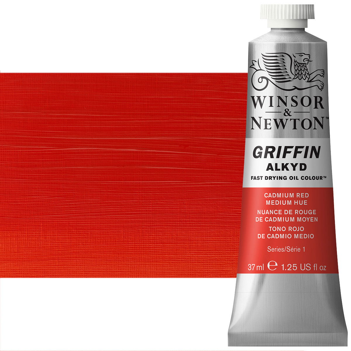 Winsor & Newton Griffin Alkyd Oil Color 37mL Tube Cadmium Red Medium Hue - (200014419)