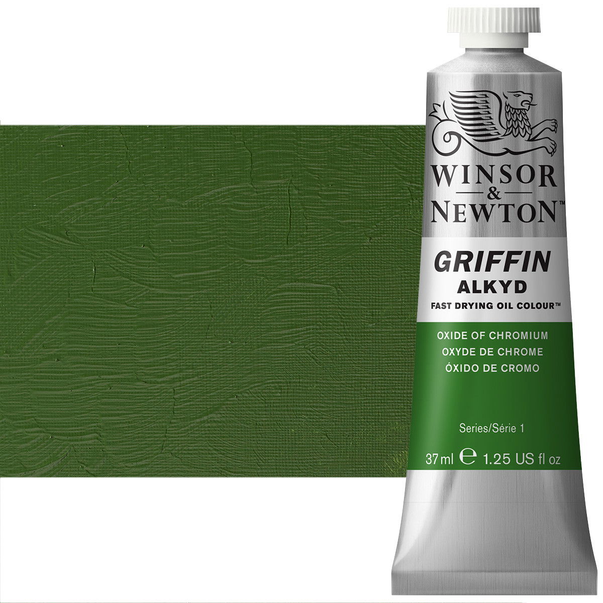 Winsor & Newton Griffin Alkyd Oil Color 37mL Tube Chromium Oxide - (56844)