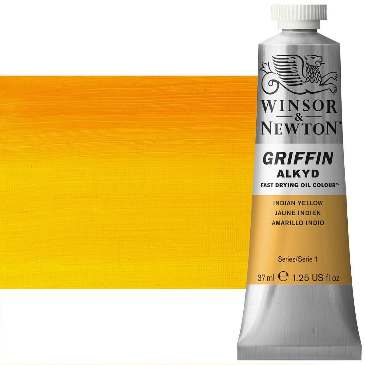 Winsor & Newton Griffin Alkyd Oil Color 37mL Tube Indian Yellow - (56841)