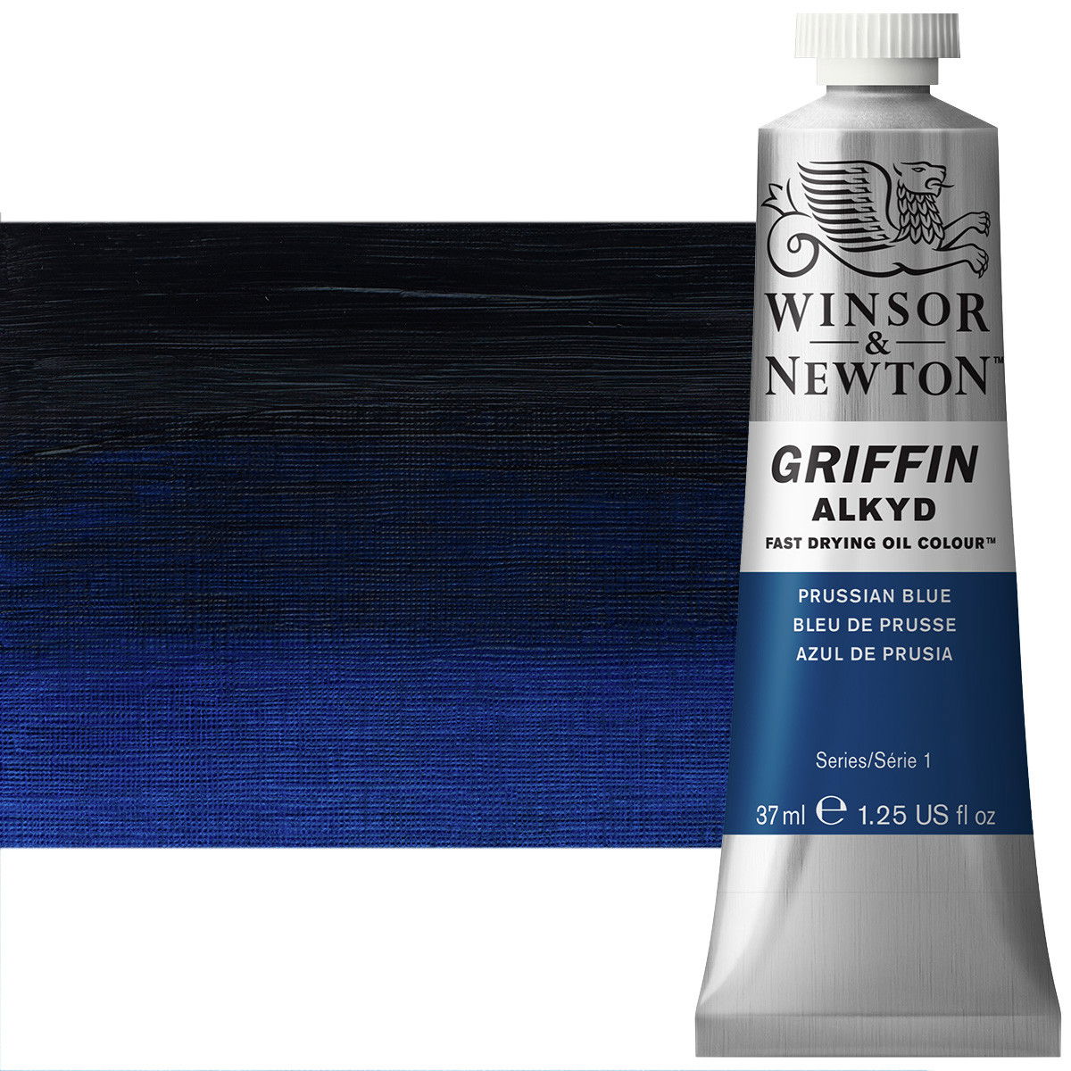 Winsor & Newton Griffin Alkyd Oil Color 37mL Tube Prussian Blue  - (33344)