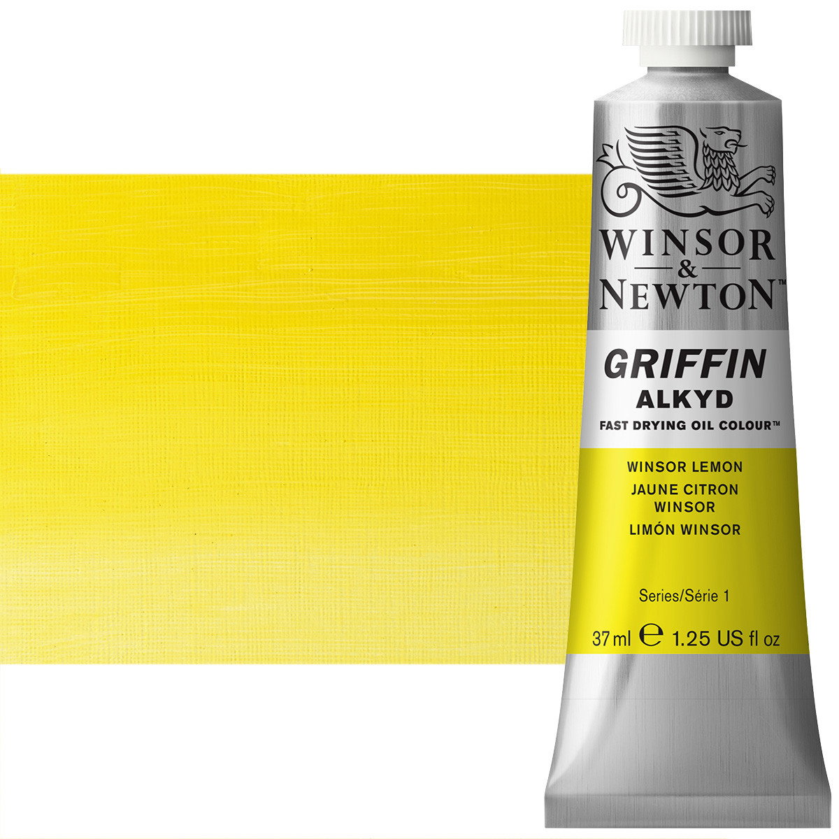 Winsor & Newton Griffin Alkyd Oil Color 37mL Tube Winsor Lemon - (56852)