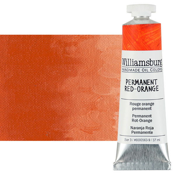 Williamsburg Handmade Oil Color 37ml Permanent Red-Orange - (60209)