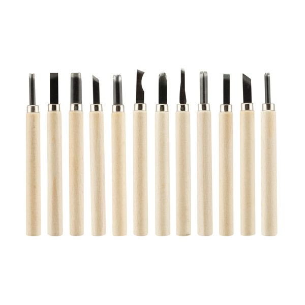 Creative Mark Wood & Linoleum Carving Tool Set of 12 - (53331)
