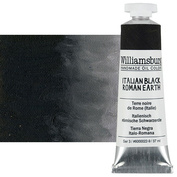 Williamsburg Oil Color 37ml Nat/Italian Black Roman Earth - (60265)