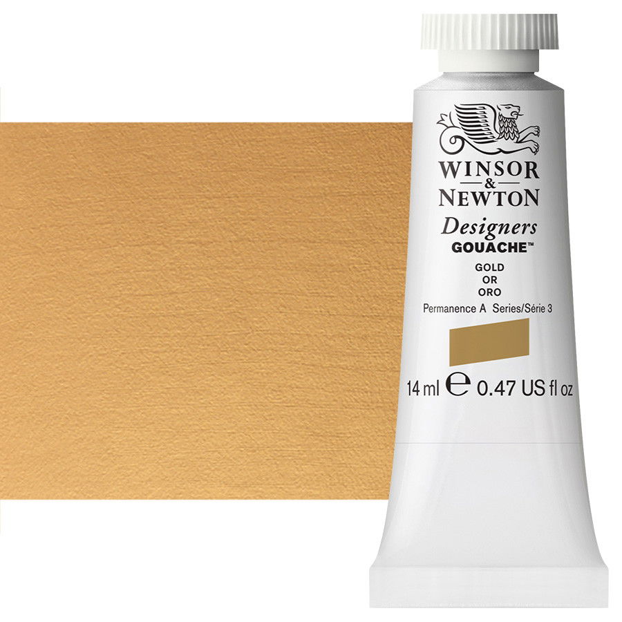 Winsor & Newton Designer Gouache Gold 14mL Tube - (32984)