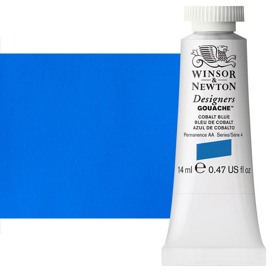 Winsor & Newton Designer Gouache Cobalt Blue 14mL Tube - (1628)