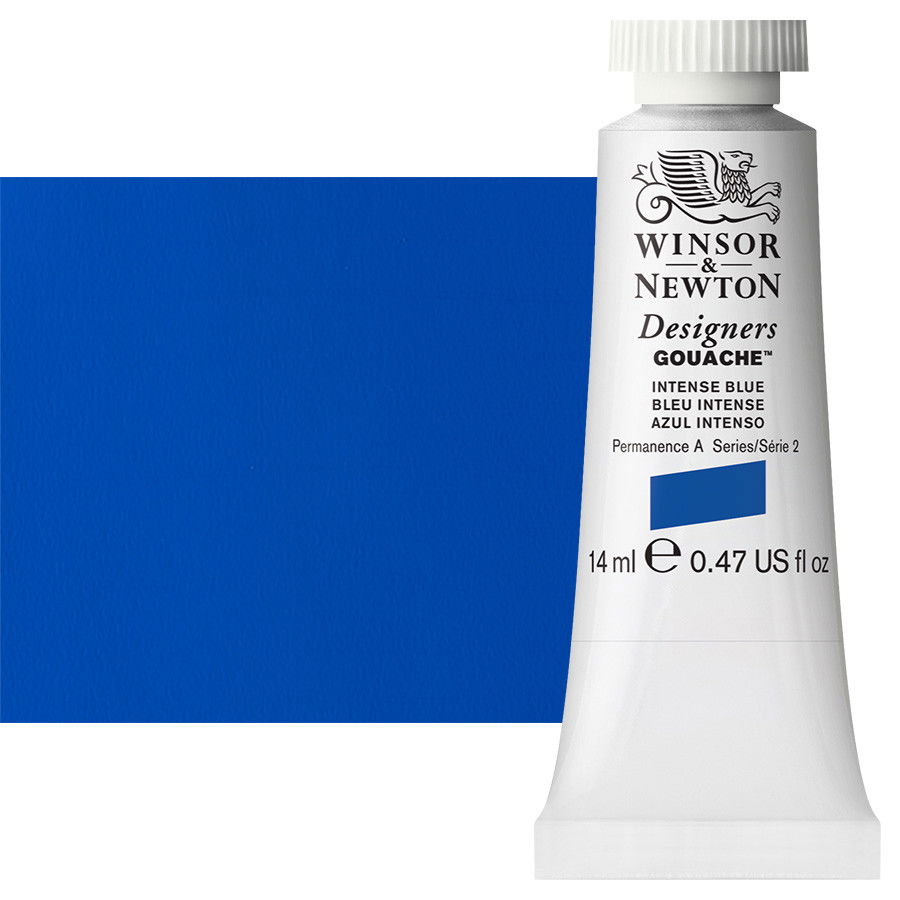 Winsor & Newton Designer Gouache Intense Blue 14mL Tube - (32986)