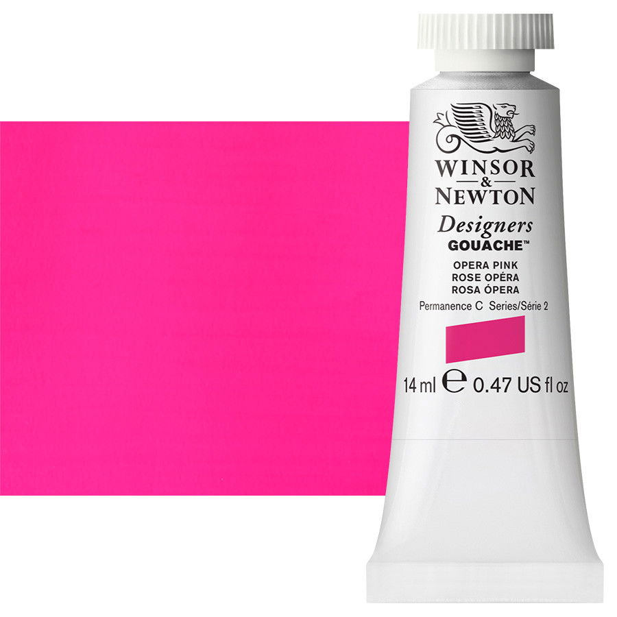 Winsor & Newton Designer Gouache Opera Pink 14mL Tube - (82334)
