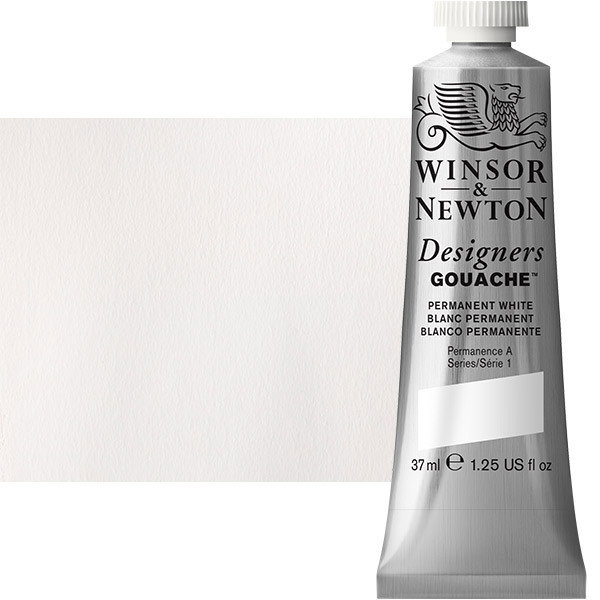 Winsor & Newton Designer Gouache Permanent White 37mL Tube - (1748)