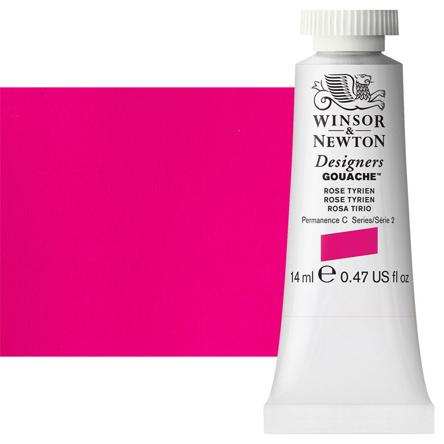 Winsor & Newton Designer Gouache Rose Tyren 14mL Tube - (1712)