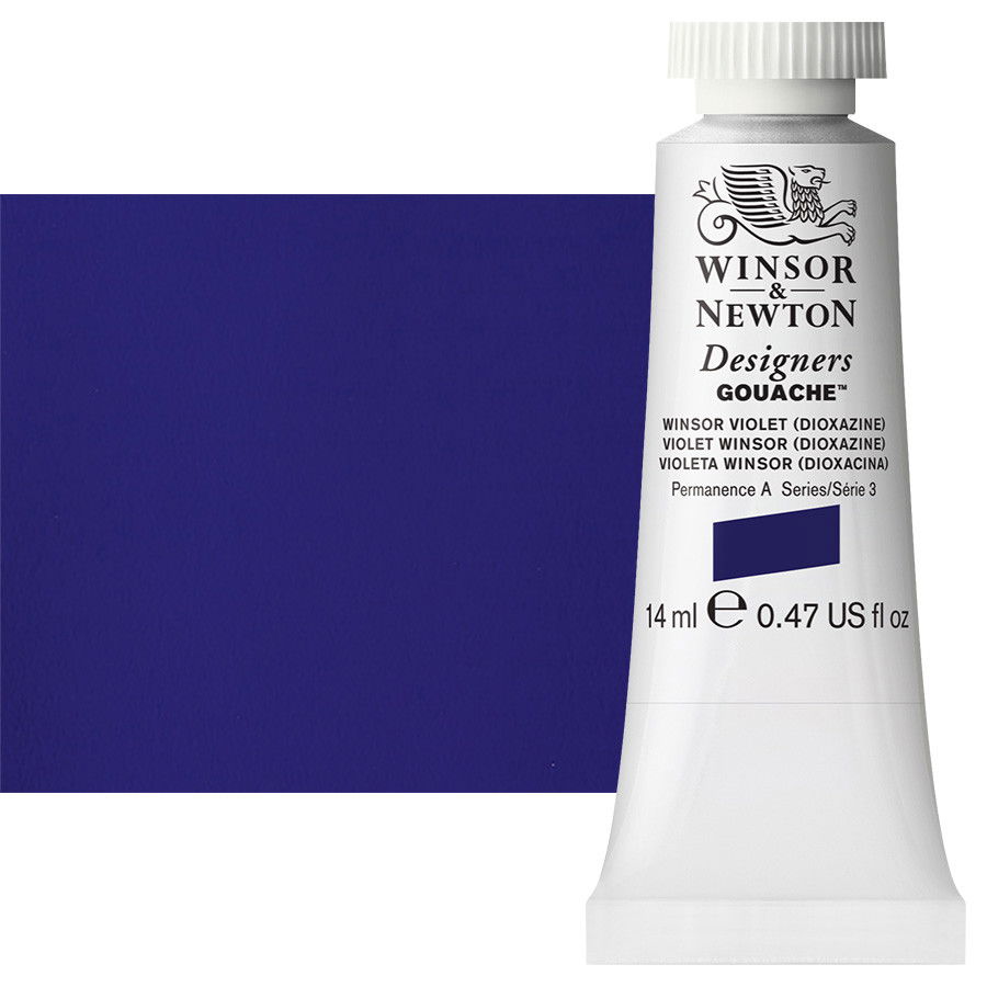 Winsor & Newton Designer Gouache Winsor Violet 14mL Tube - (82345)