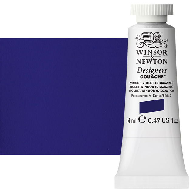 Winsor & Newton Designer Gouache Winsor Violet 14mL Tube - (82345) Winsor & Newton Designer Gouache Winsor Violet 14mL Tube - (82345)