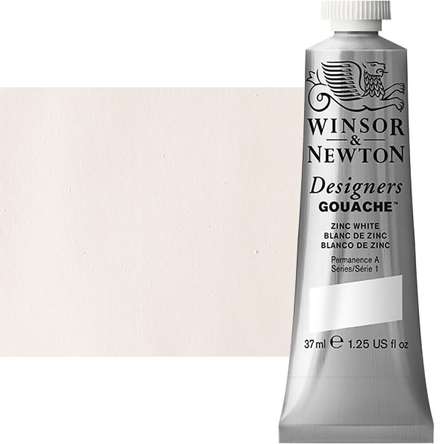 Winsor & Newton Designer Gouache 37mL Zinc White - (1750)