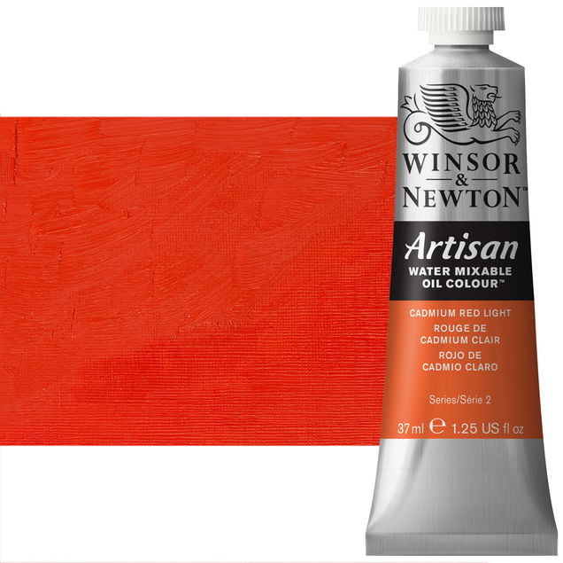 Winsor Newton Artisan Oil Color Cadmium Red Light 37ml Tube - (50062) Winsor Newton Artisan Oil Color Cadmium Red Light 37ml Tube - (50062)