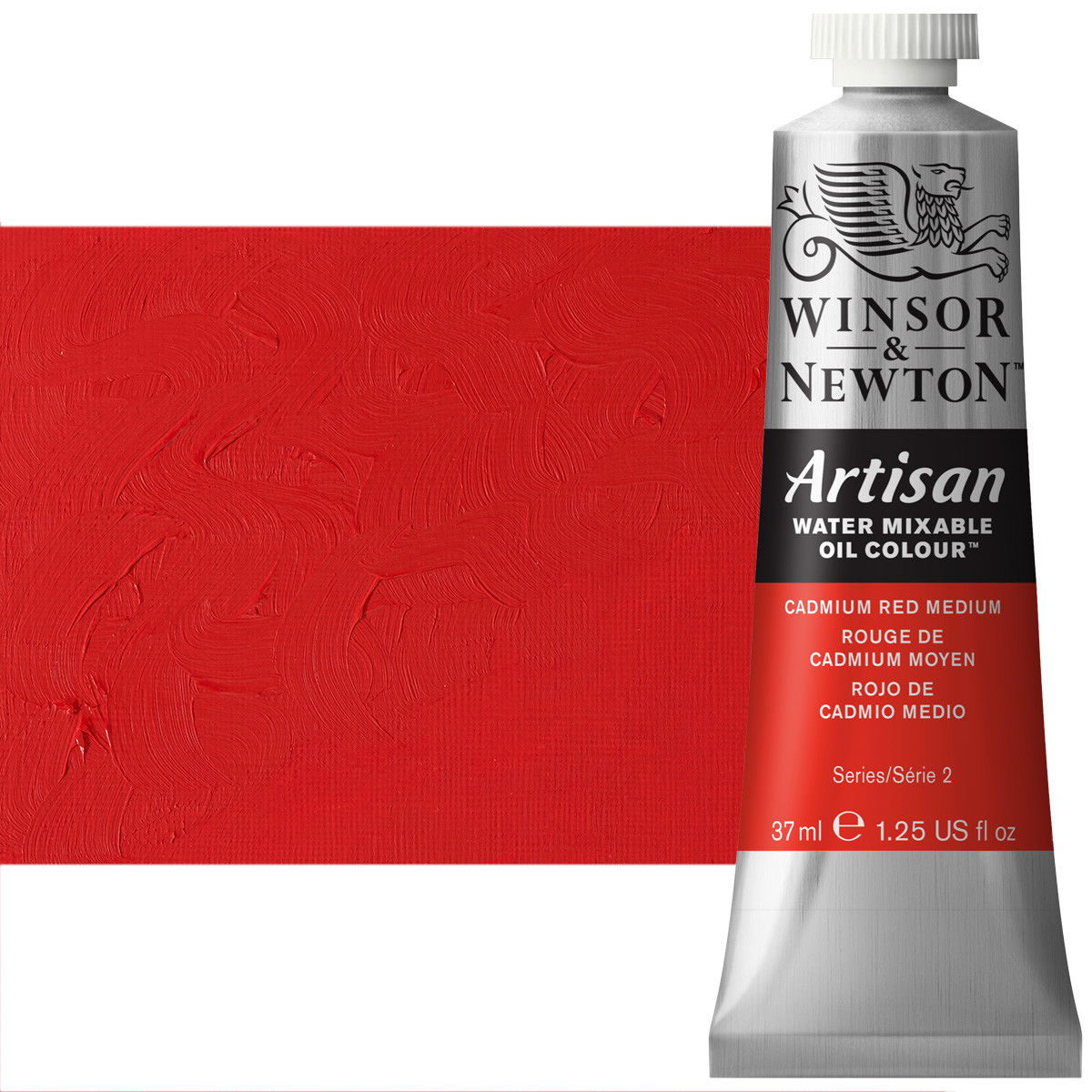 Winsor Newton Artisan Oil Color Cadmium Red Medium 37ml Tube - (50063)