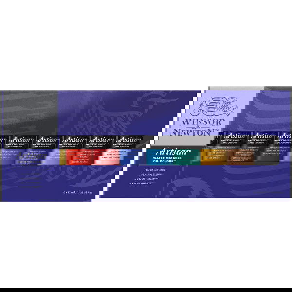 Winsor Newton Artisan Oil Color Set of 10 37ml Tubes - (77276)