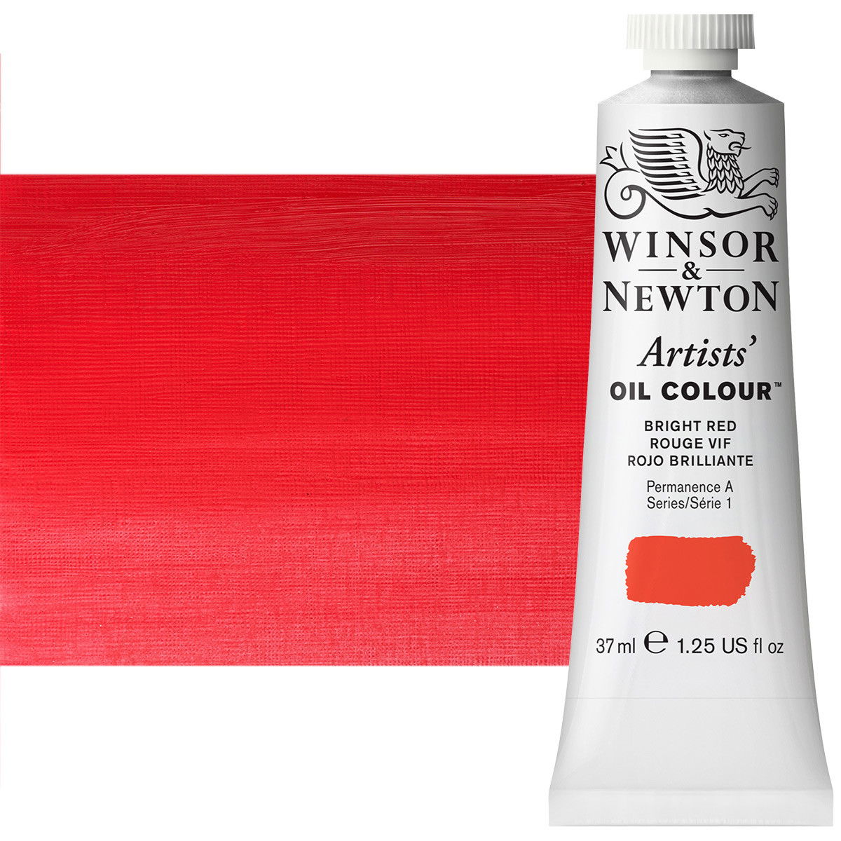 Winsor Newton Artist Oil Bright Red 37ml Tube - (2039)