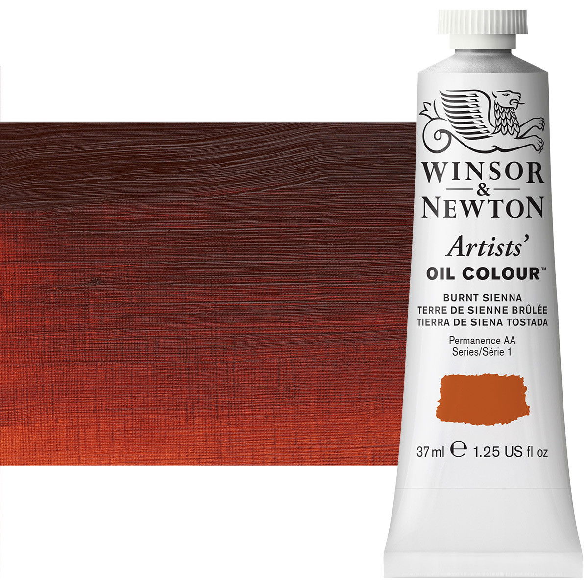 Winsor Newton Artist Oil Burnt Sienna 37ml Tube - (2043)