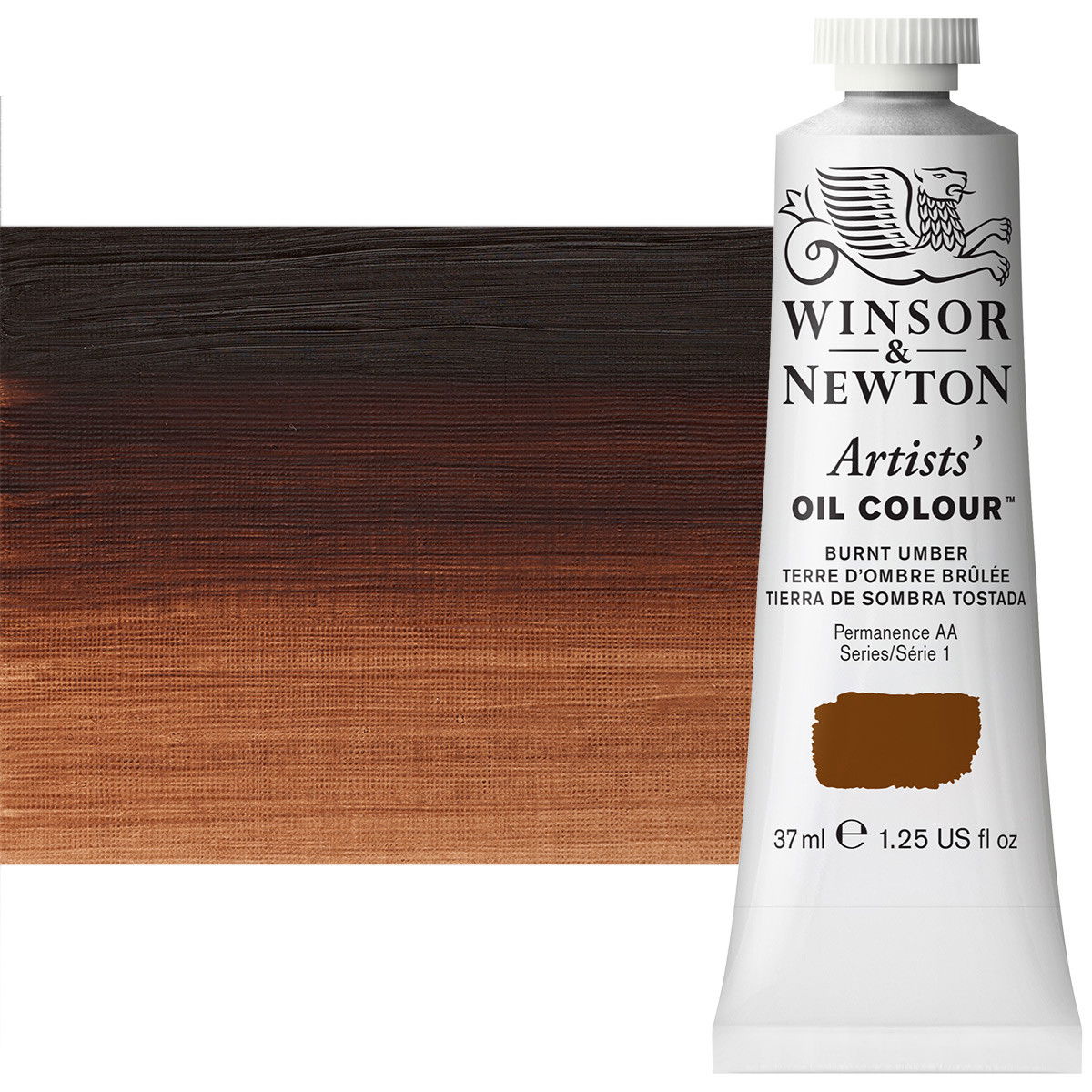 Winsor Newton Artist Oil Burnt Umber 37ml Tube - (2045)