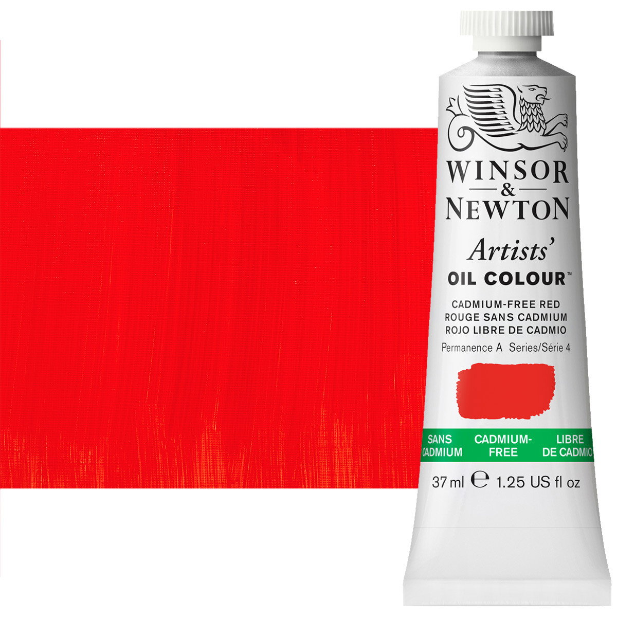 Winsor Newton Artist Oil Cadmium Free Red 37 ml Tube - (200034429)
