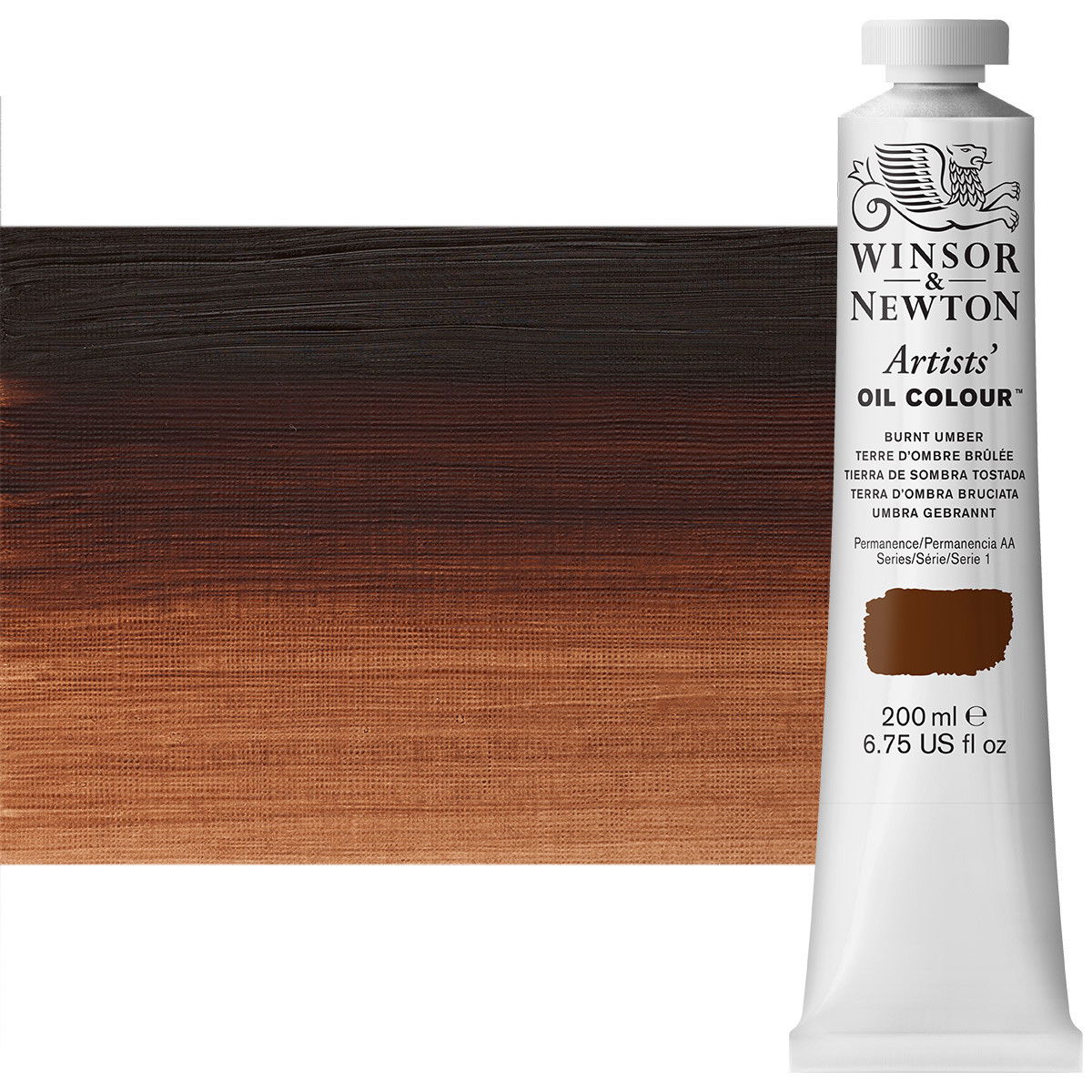 Winsor Newton Artist Oil Burnt Umber 200ml Tube - (83345)