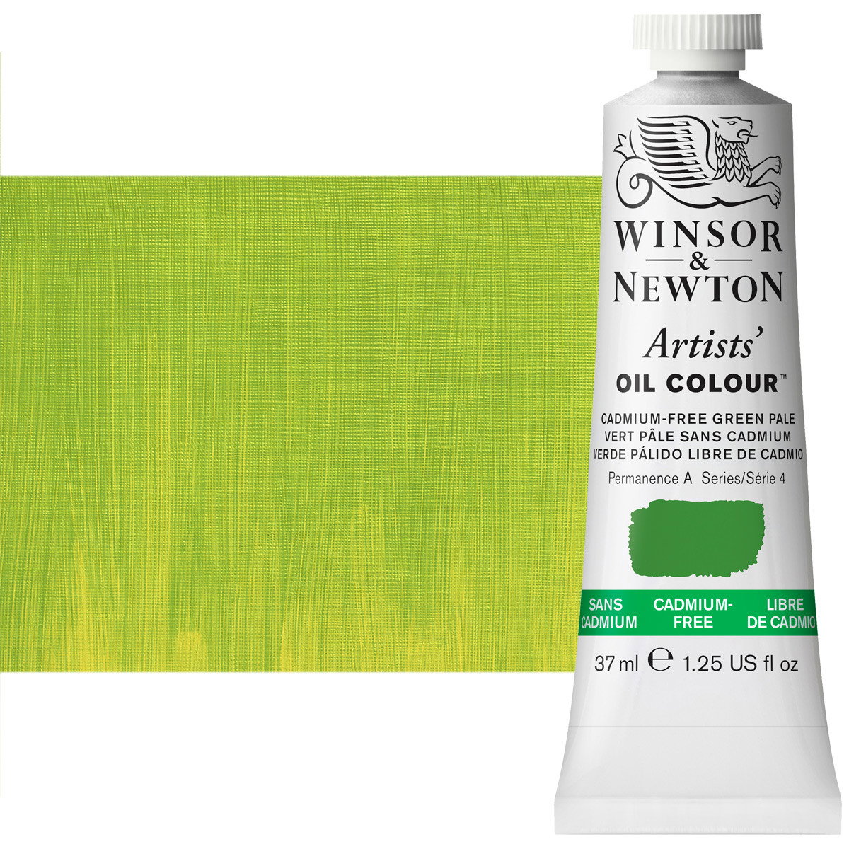Winsor Newton Artist Oil Cadmium Free Green Pale 37 ml Tube - (200034426)