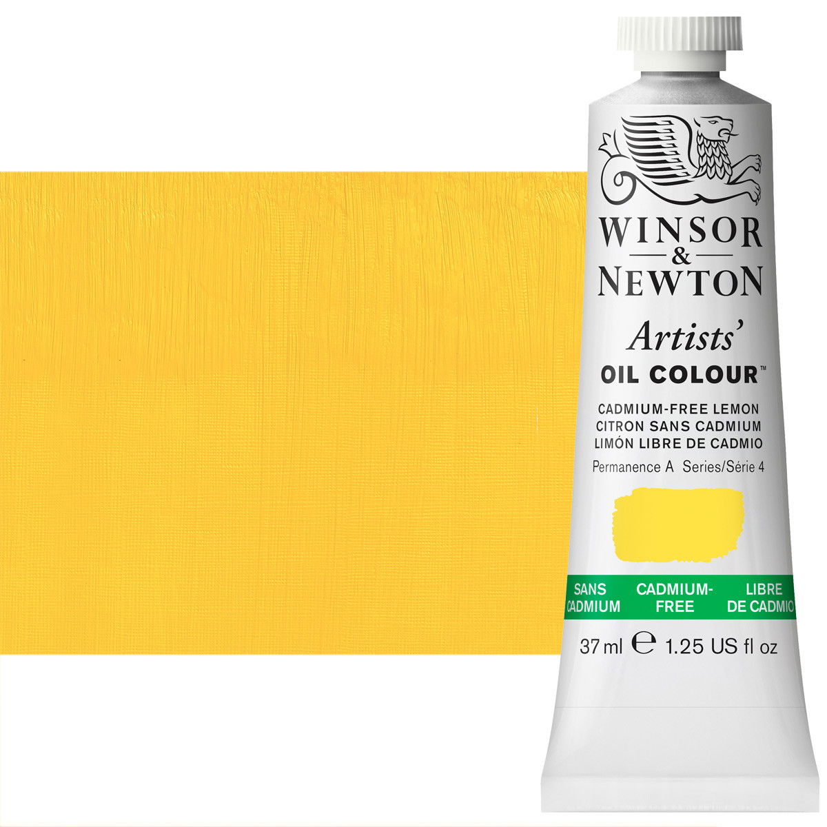 Winsor Newton Artist Oil Cadmium Free Lemon 37 ml Tube - (200034427)