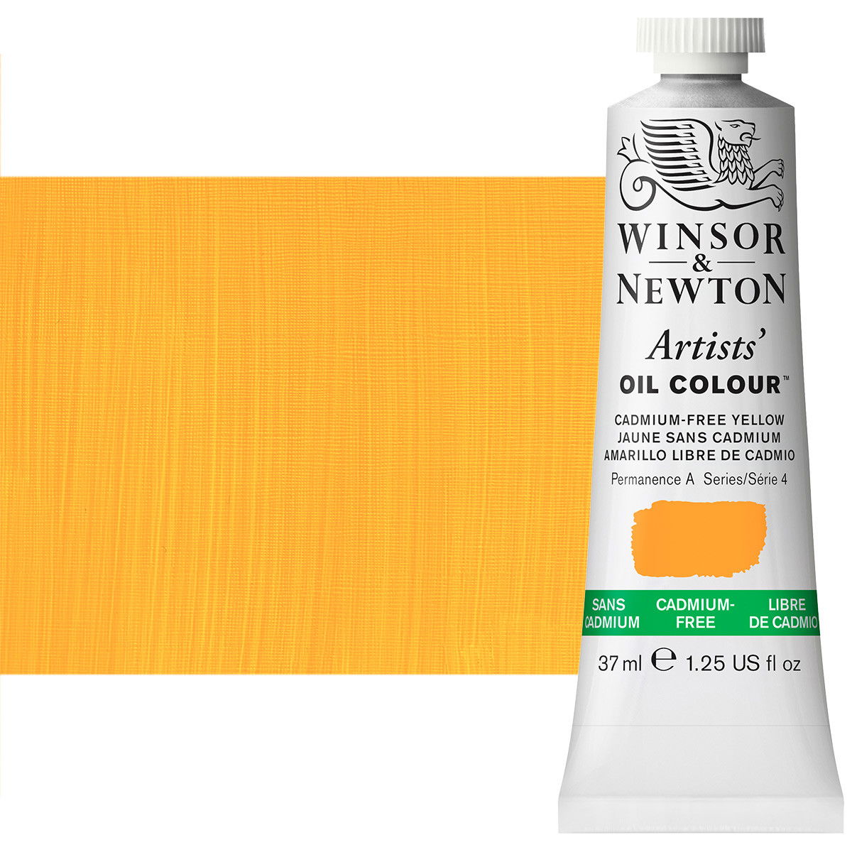 Winsor Newton Artist Oil Cadmium Free Yellow 37 ml Tube - (200034432)