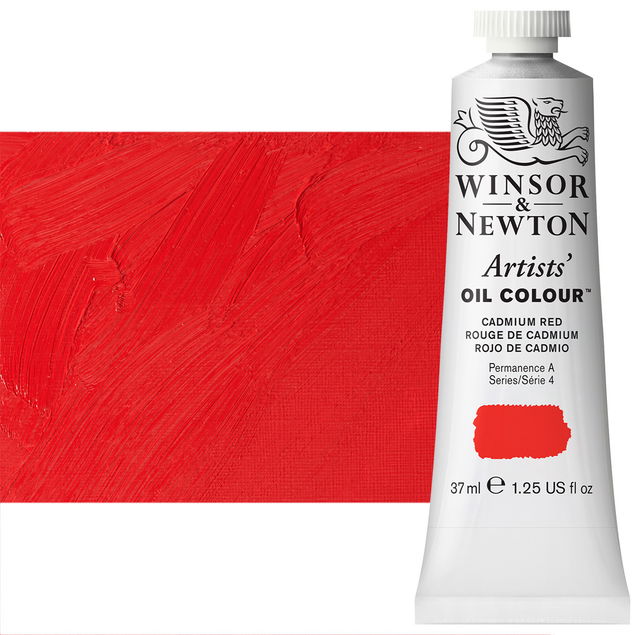 Winsor Newton Artist Oil Cadmium Red 37ml Tube - (2055) Winsor Newton Artist Oil Cadmium Red 37ml Tube - (2055)