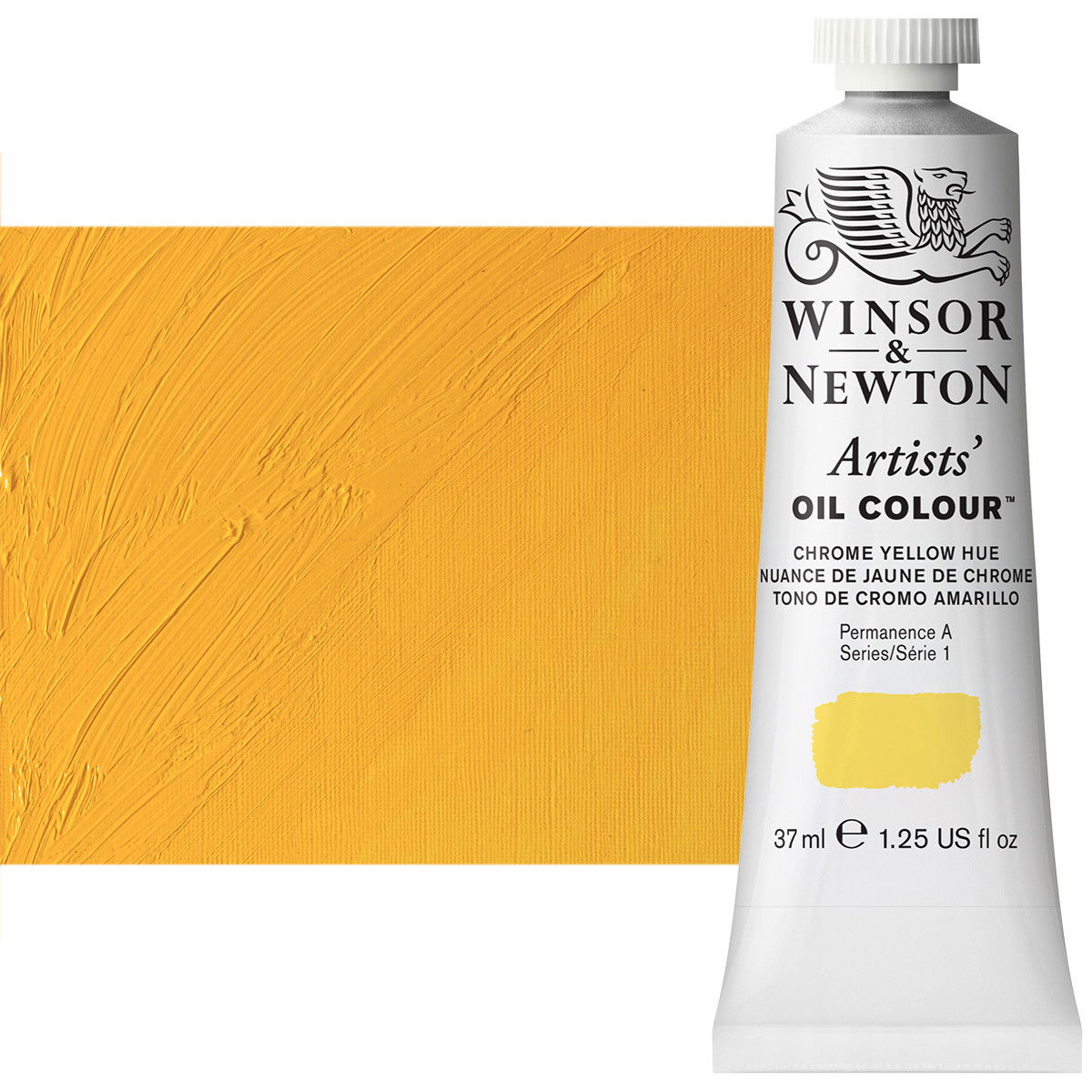 Winsor Newton Artist Oil Chrome Yellow Hue 37ml Tube - (44762)