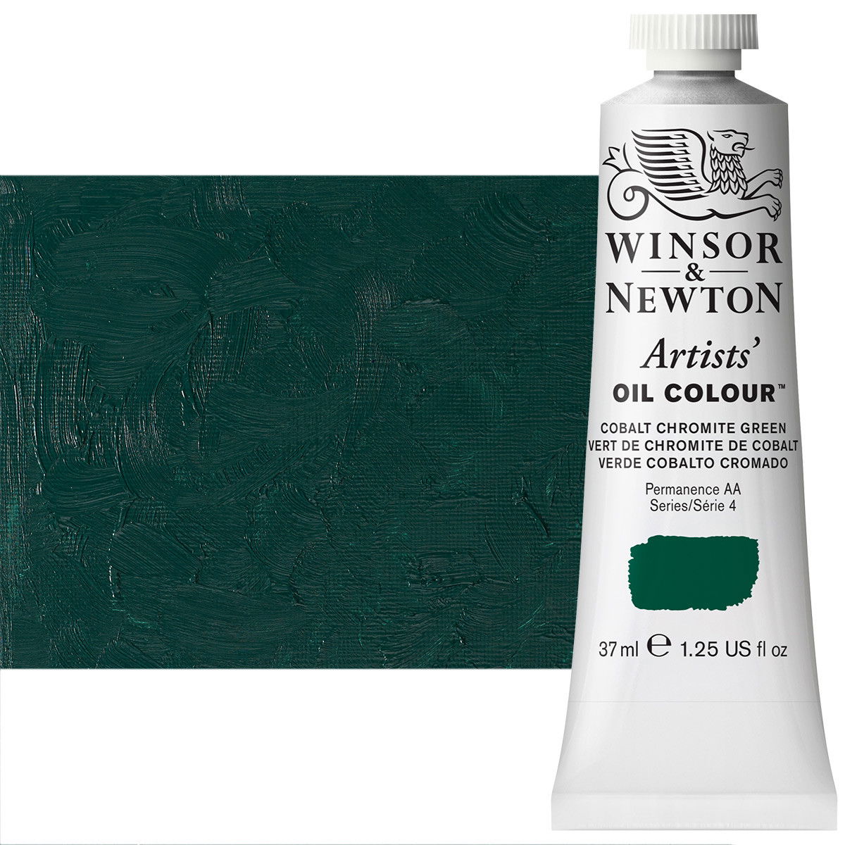 Winsor Newton Artist Oil Cobalt Chrome Green 37ml Tube - (63505)