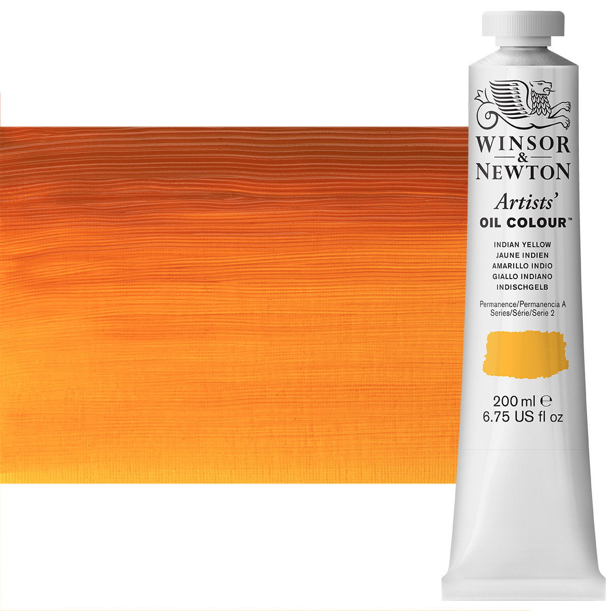 Winsor Newton Artist Oil Indian Yellow 200ml Tube - (83355)