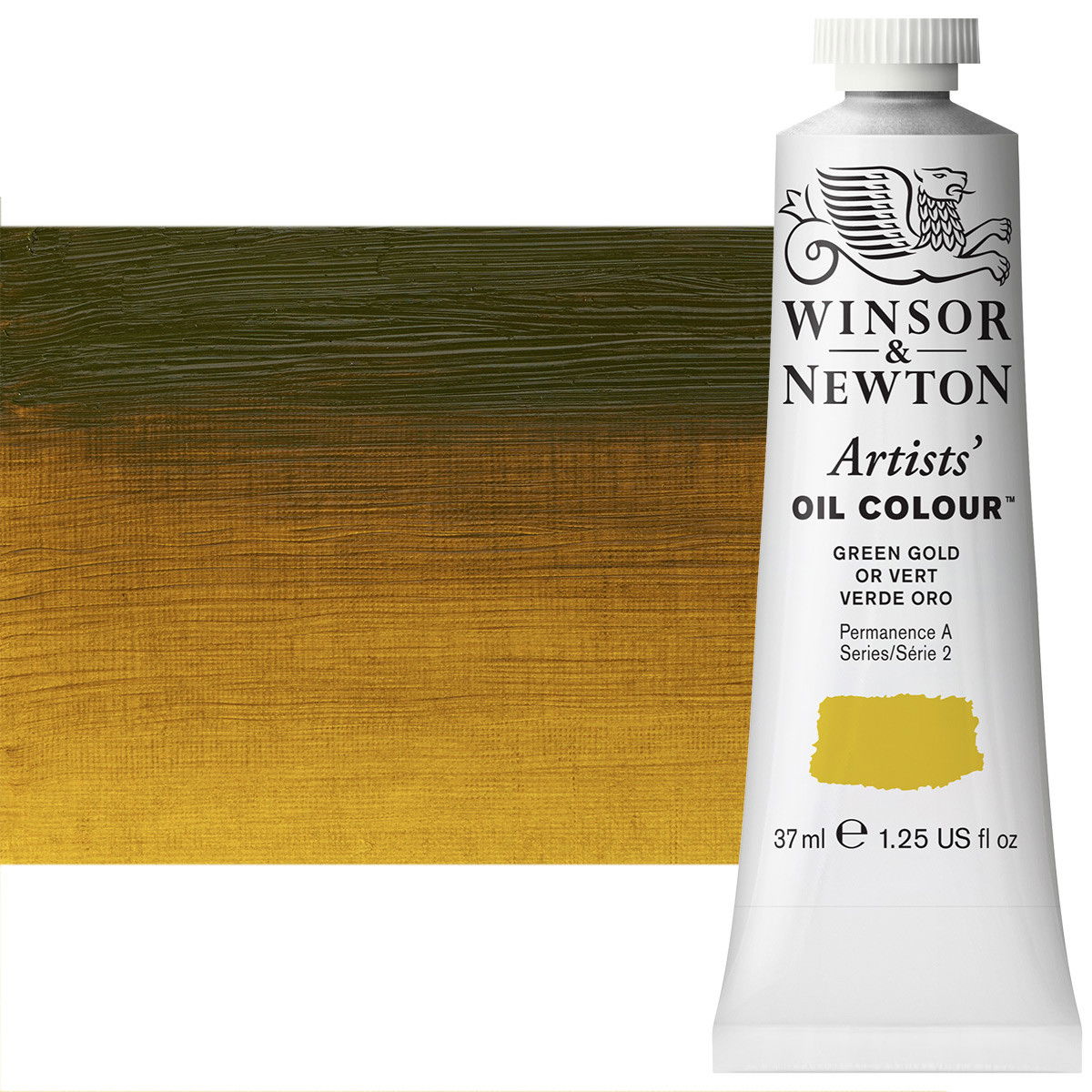 Winsor Newton Artist Oil Green Gold 37ml Tube - (63508)