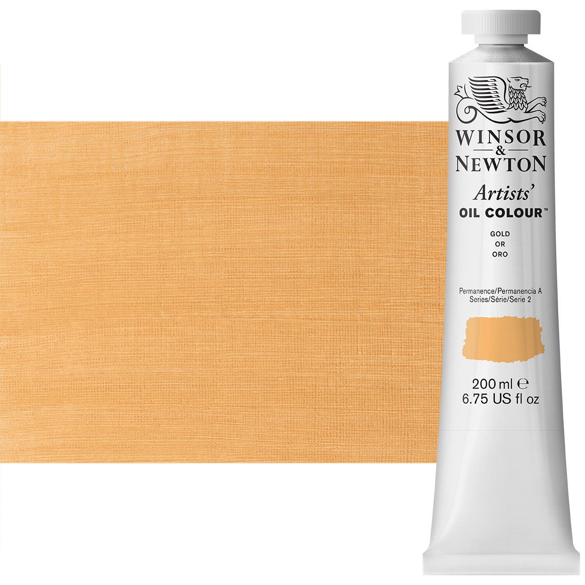 Winsor Newton Artist Oil Gold 200ml Tube - (83354)