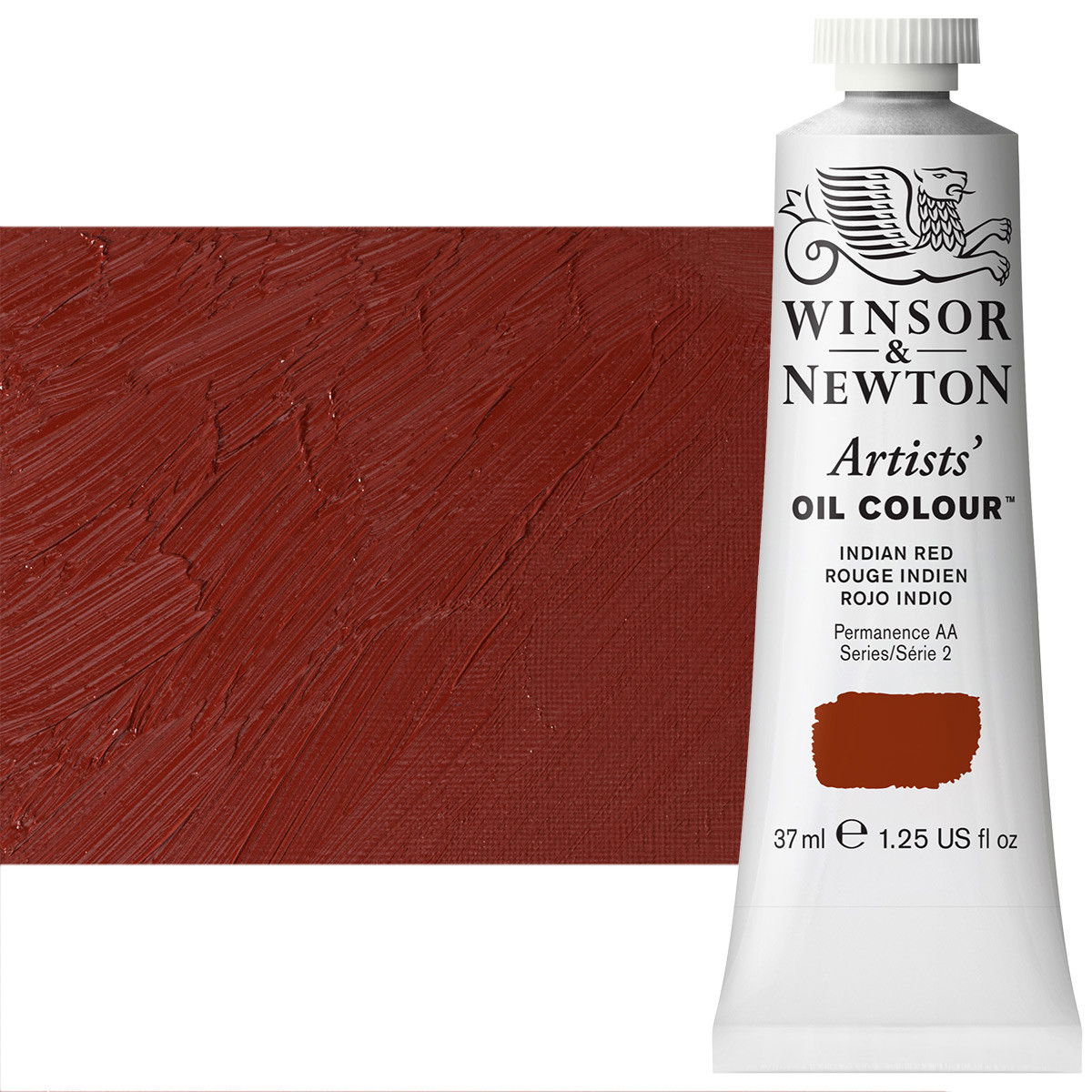 Winsor Newton Artist Oil Indian Red 37ml Tube - (2125)