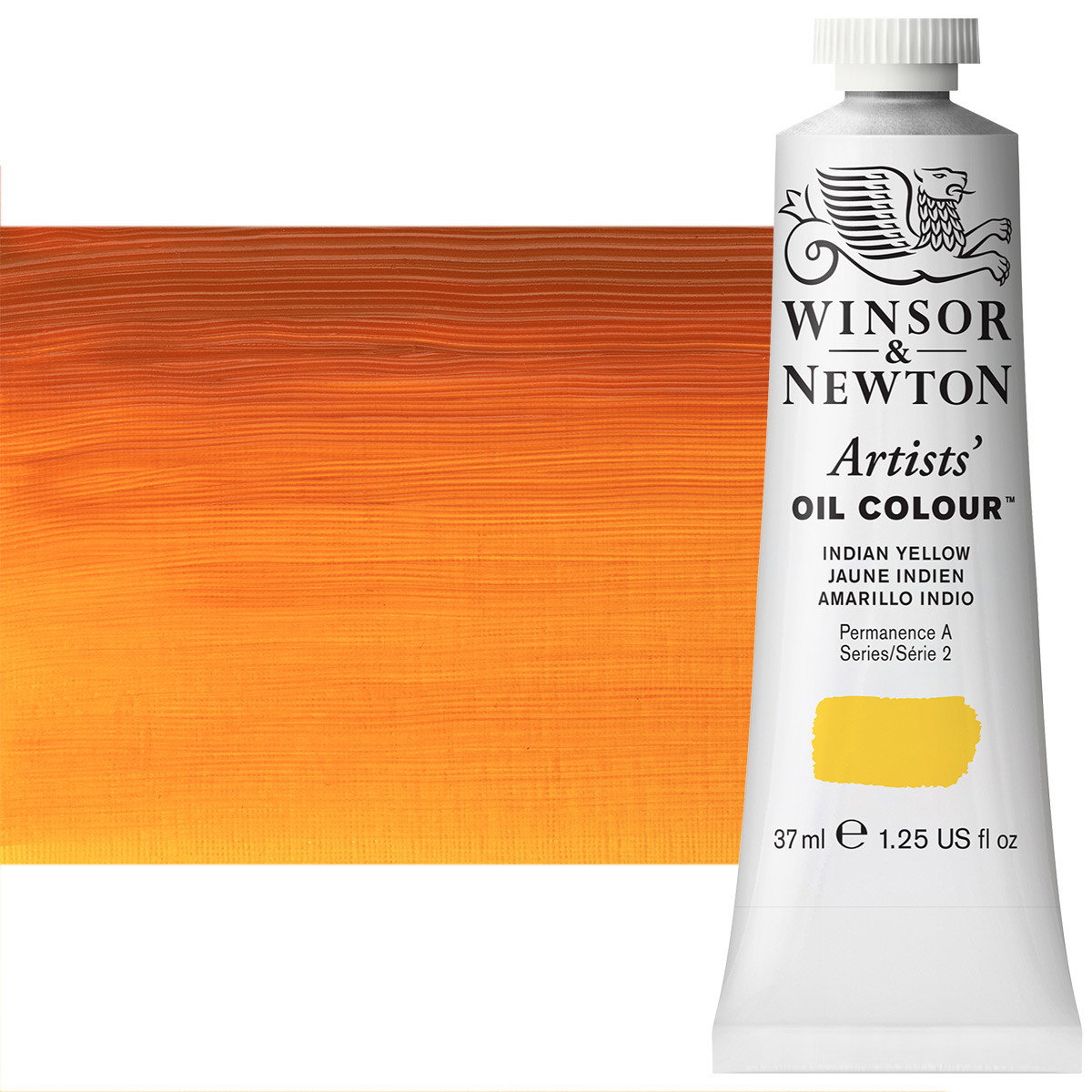Winsor Newton Artist Oil Indian Yellow 37ml Tube - (2127)